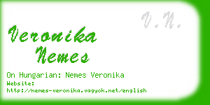 veronika nemes business card